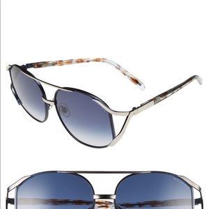 WILDFOX DYNASTY COCONUT BLUE SUNGLASSES W/CASE NWT